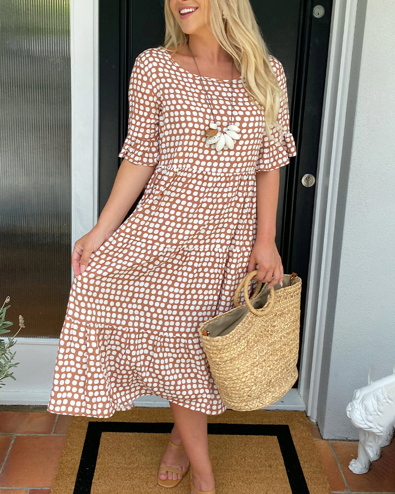 Celeste | Feminine Polka Dot Summer Dress