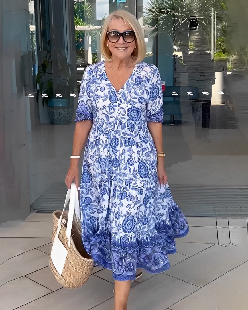 Gabrielle | Graceful V-Neck Floral