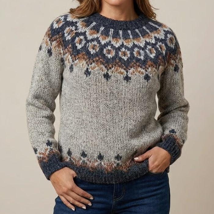 Emily | Retro Scandinavian knitted sweater