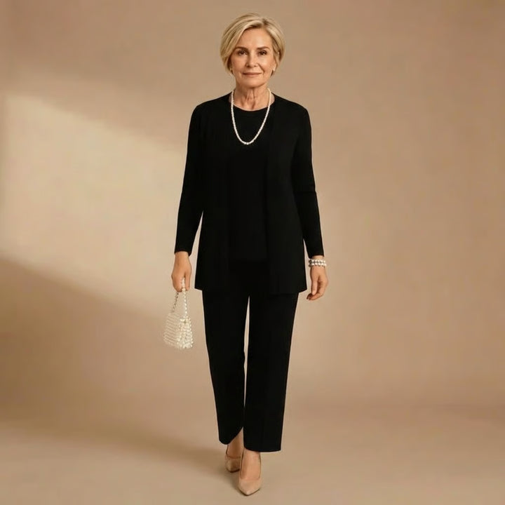 Wendy | Cardigan, Top & Trousers Set
