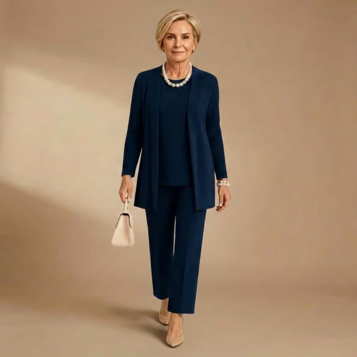 Wendy | Cardigan, Top & Trousers Set