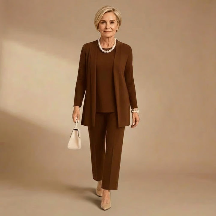 Wendy | Cardigan, Top & Trousers Set
