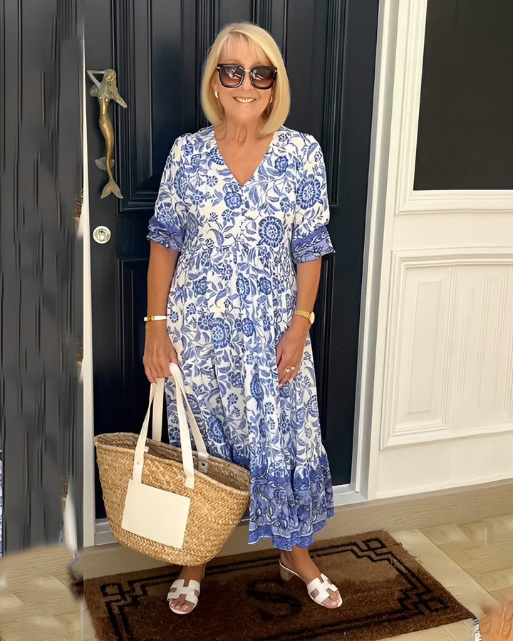 Gabrielle | Graceful V-Neck Floral