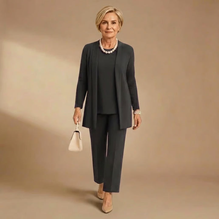 Wendy | Cardigan, Top & Trousers Set