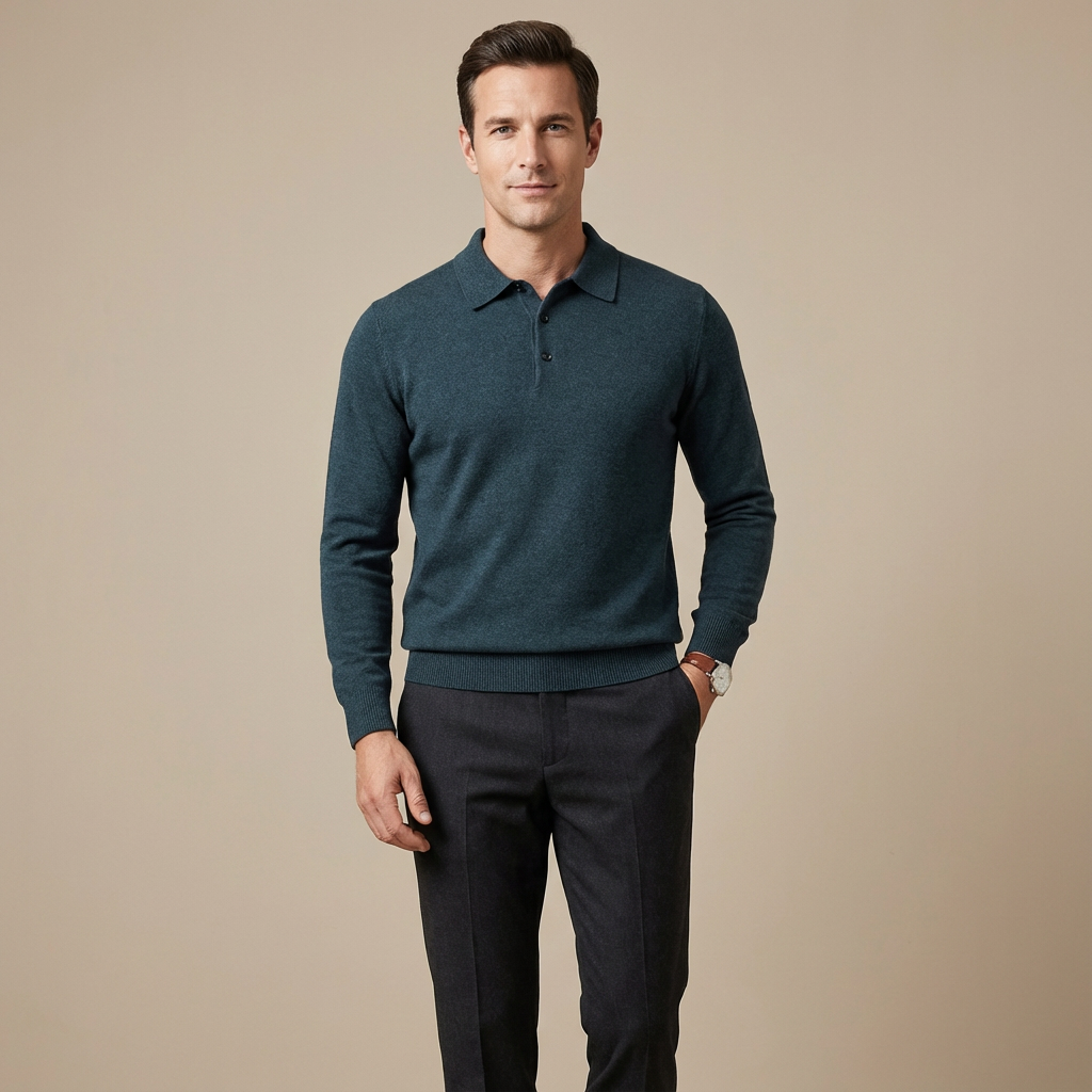 Marcello | Softknit Polo for Elevated Winter Style