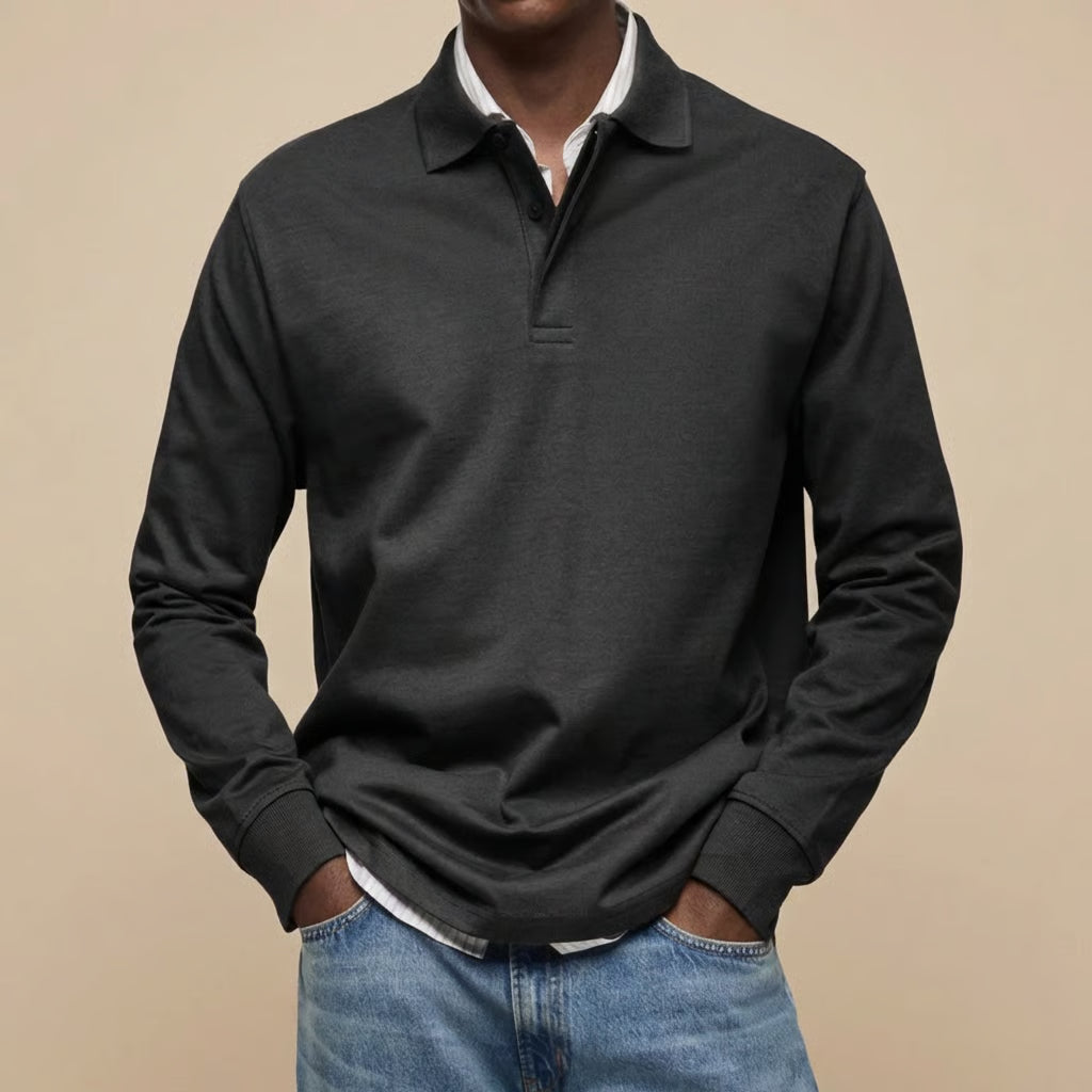 Vincenzo | Signature Long-Sleeve Polo