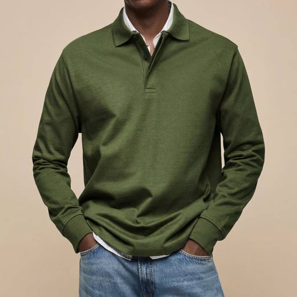 Vincenzo | Signature Long-Sleeve Polo