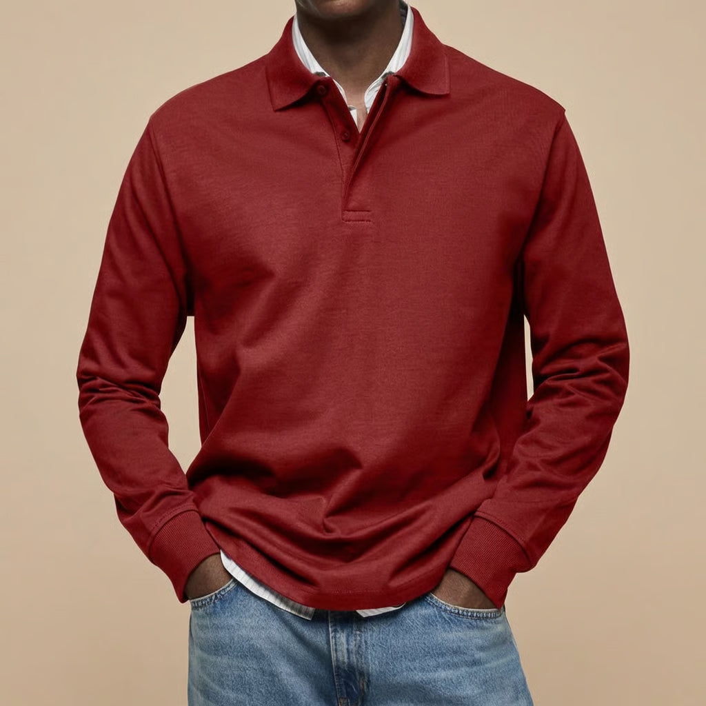 Vincenzo | Signature Long-Sleeve Polo