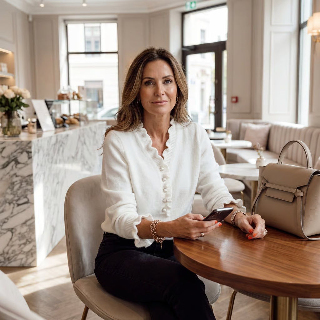 Elegant Knotted Ruffle Blouse