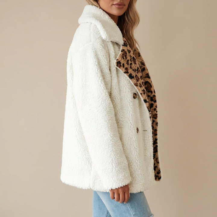 Cool Form | Leopard Accent Winter Coat