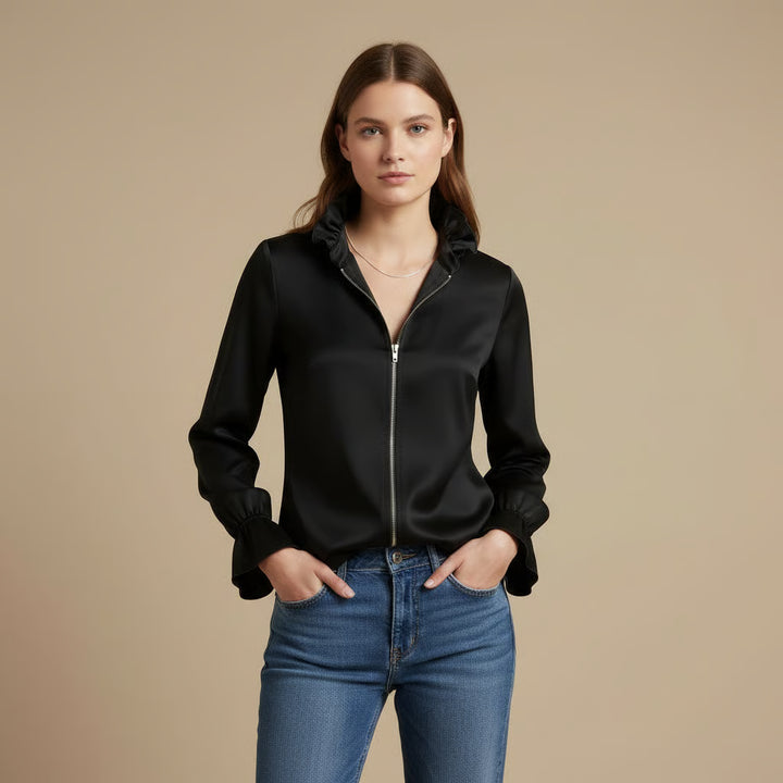 Grace | Zip Detail Blouse