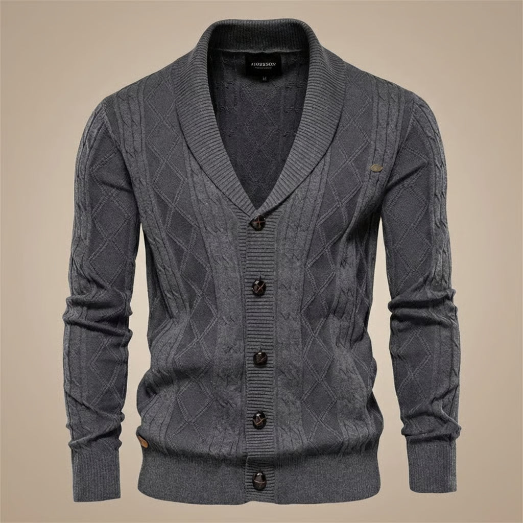 Tommaso | Shawl Collar Button Cardigan