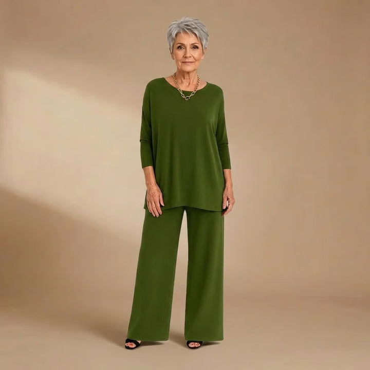 Nancy | Knit Top & Pants Set