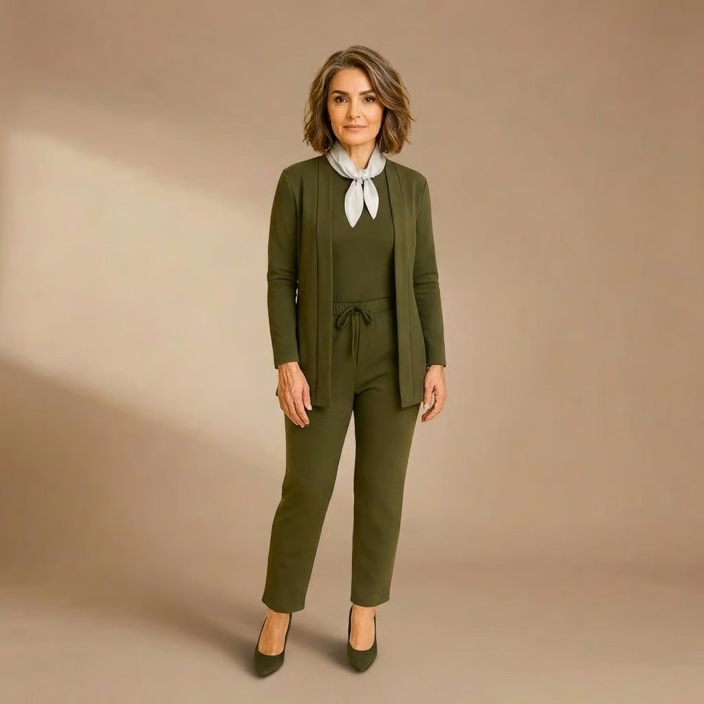 Teresa | Cardigan, Top & Pants Set