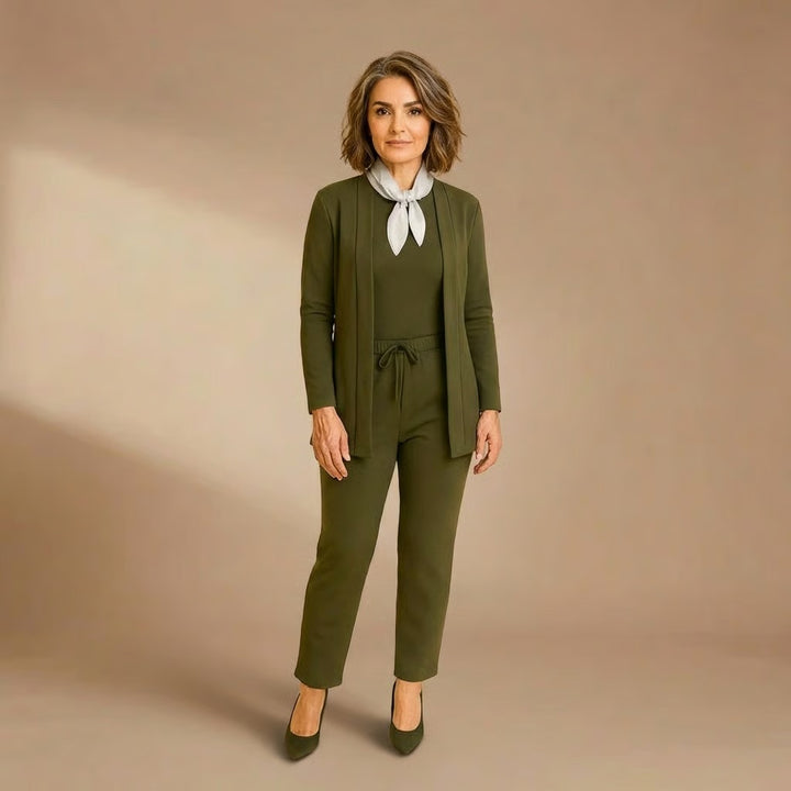 Teresa | Cardigan, Top & Pants Set