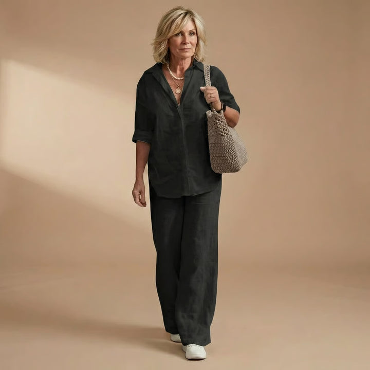 Karen | Elegant 2-Piece Linen Set