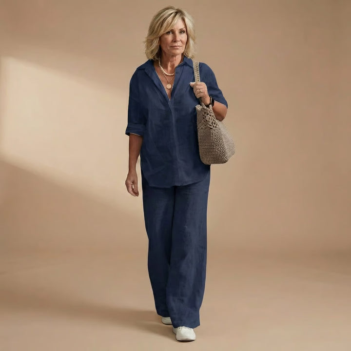 Karen | Elegant 2-Piece Linen Set