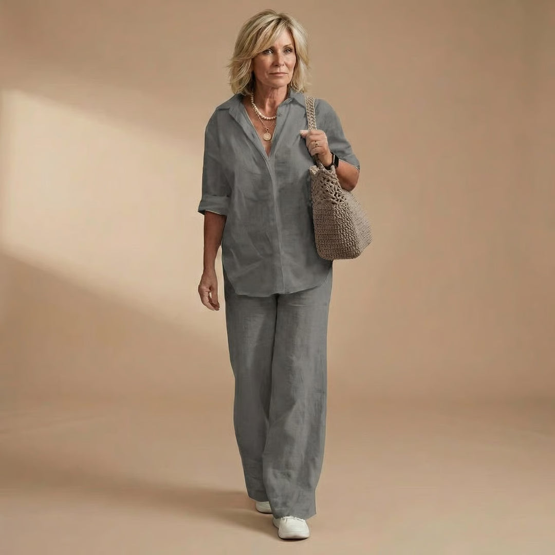 Karen | Elegant 2-Piece Linen Set