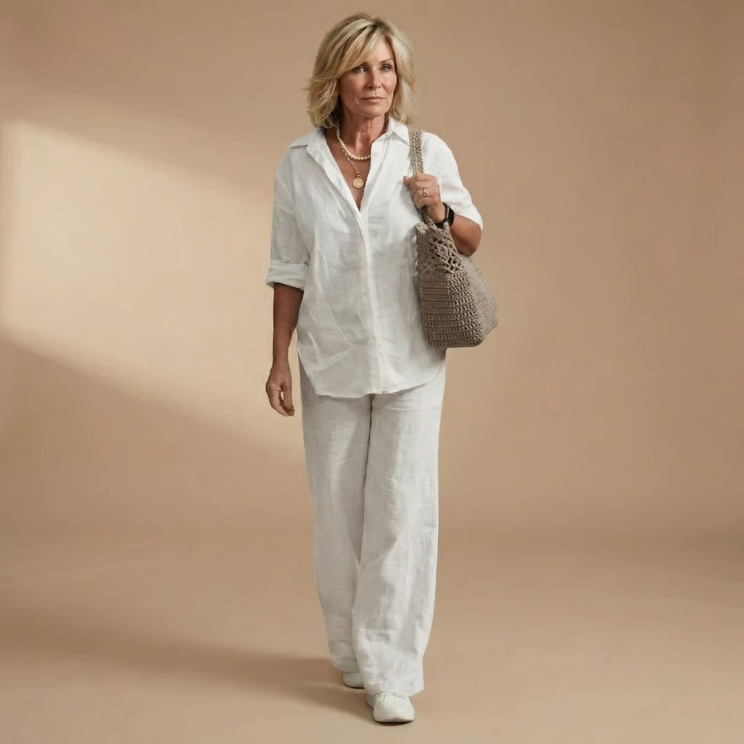 Karen | Elegant 2-Piece Linen Set