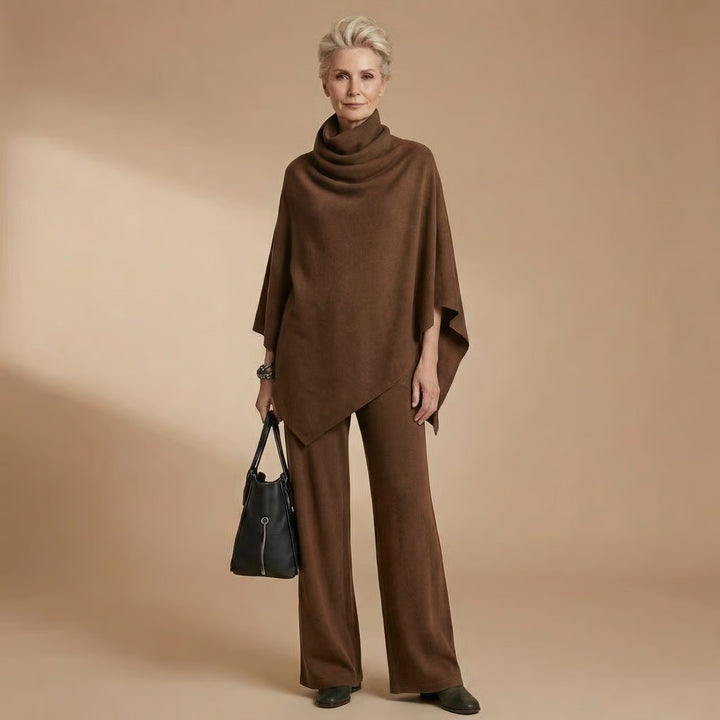 Donna | Elegant Drape Two-Piece Set