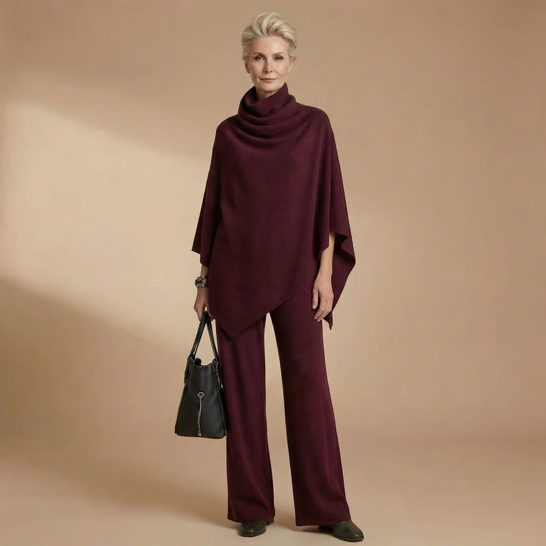 Donna | Elegant Drape Two-Piece Set