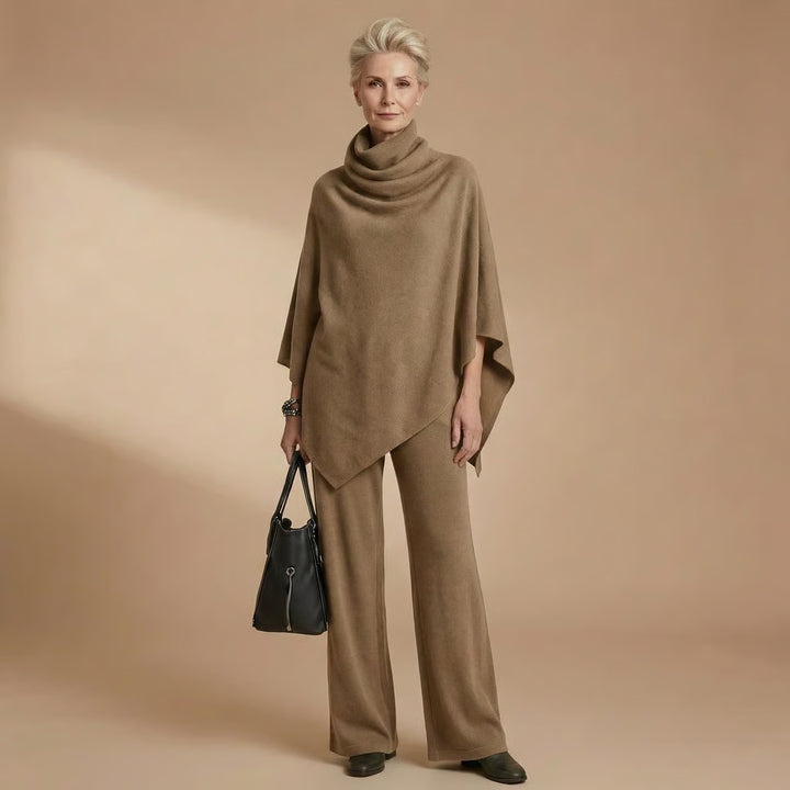 Donna | Elegant Drape Two-Piece Set