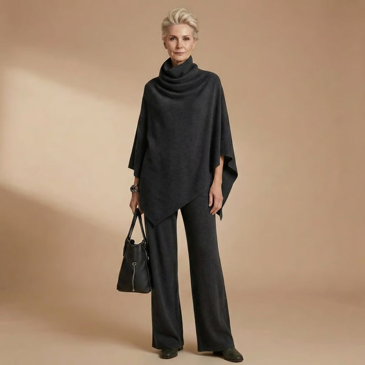 Donna | Elegant Drape Two-Piece Set