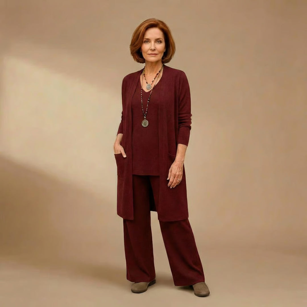 Patricia | Cardigan, Top & Pants