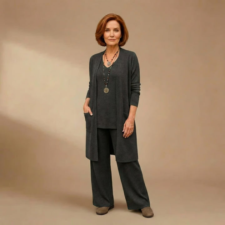Patricia | Cardigan, Top & Pants