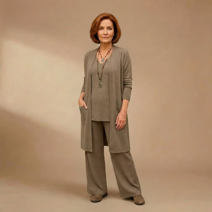 Patricia | Cardigan, Top & Pants