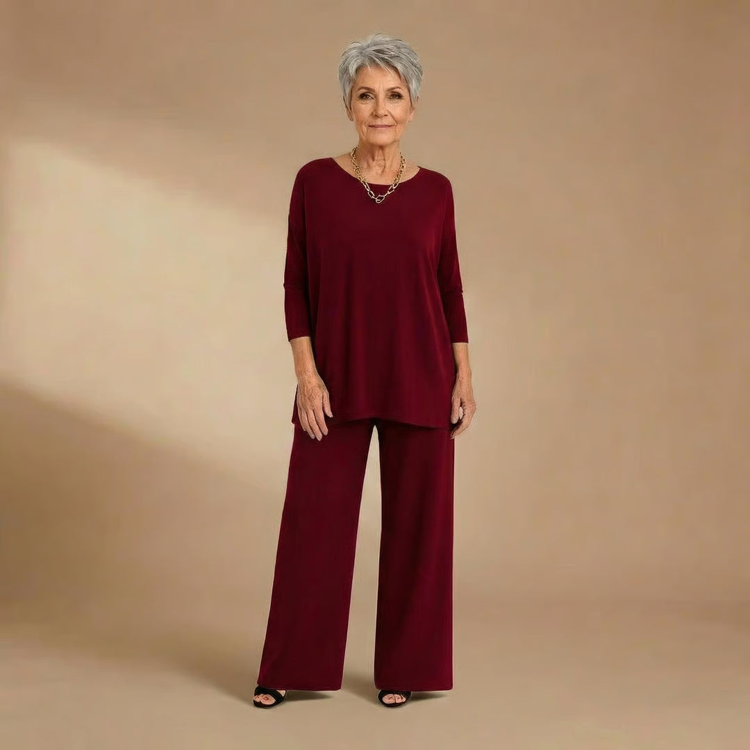 Nancy | Knit Top & Pants Set