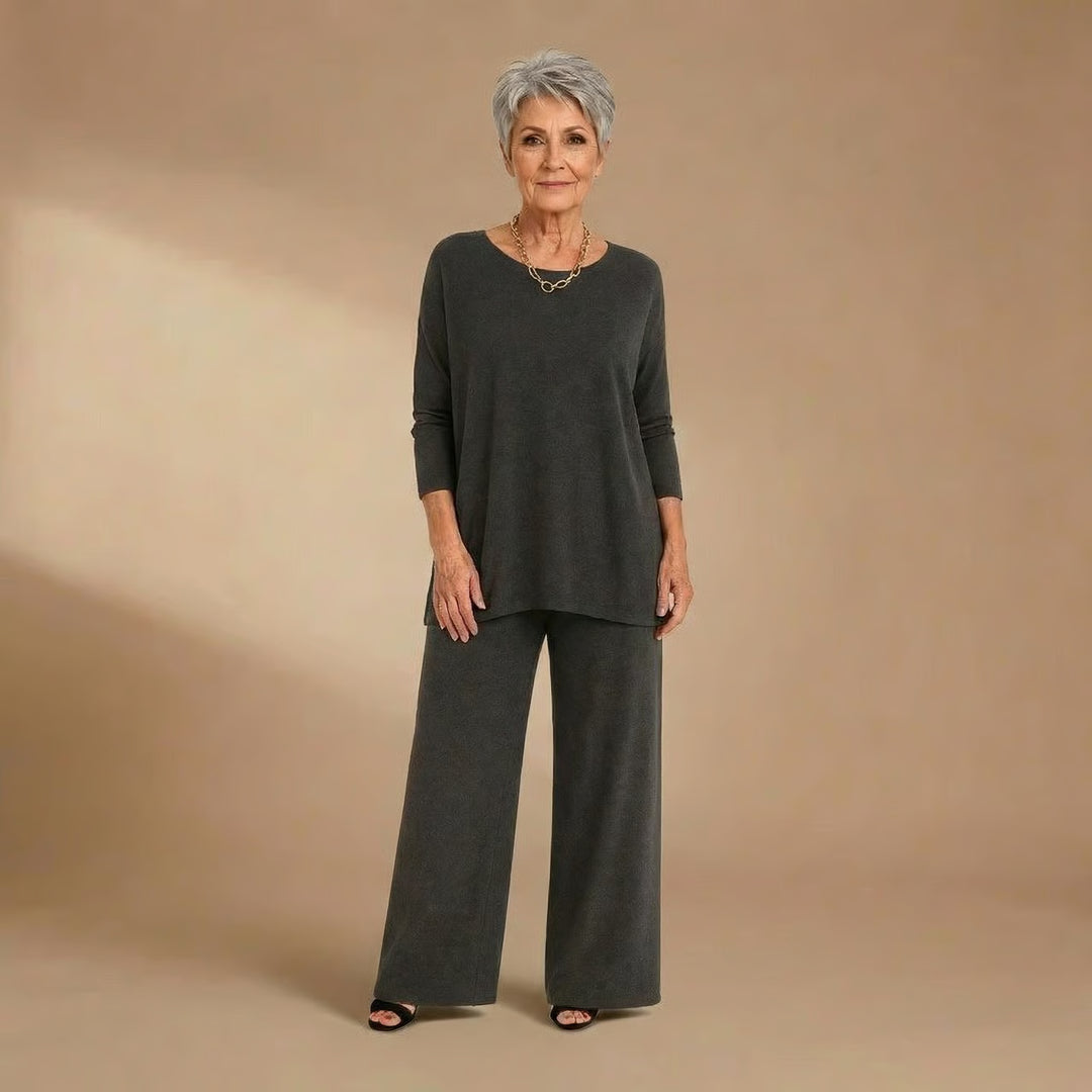 Nancy | Knit Top & Pants Set