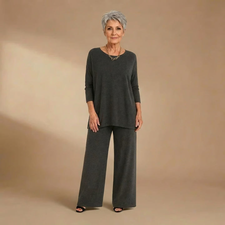 Nancy | Knit Top & Pants Set