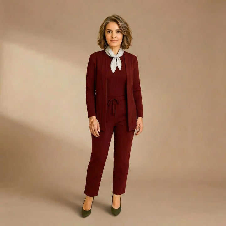 Teresa | Cardigan, Top & Pants Set