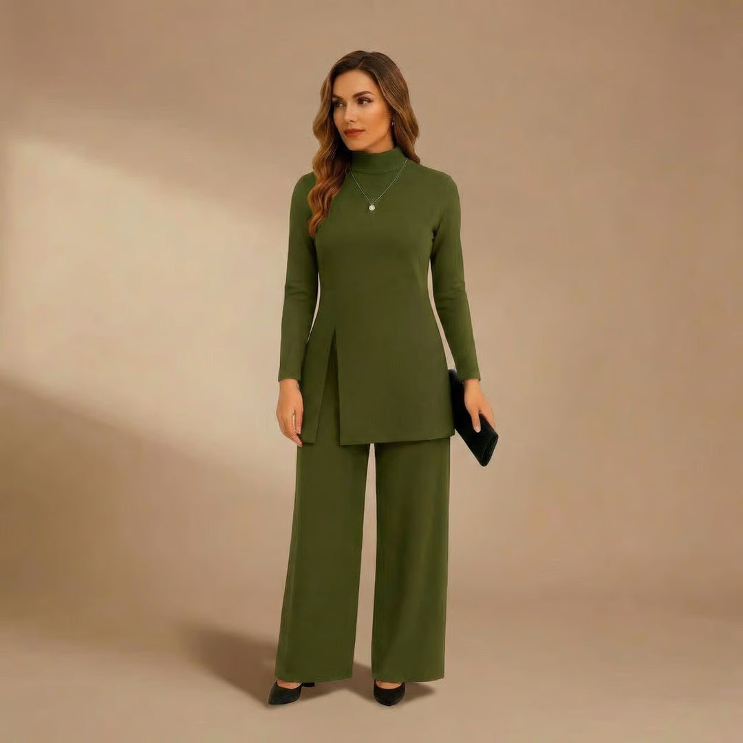 Michelle | Turtleneck Top & Pants Set