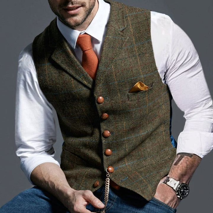 EDMUND | HERITAGE CHECK WAISTCOAT