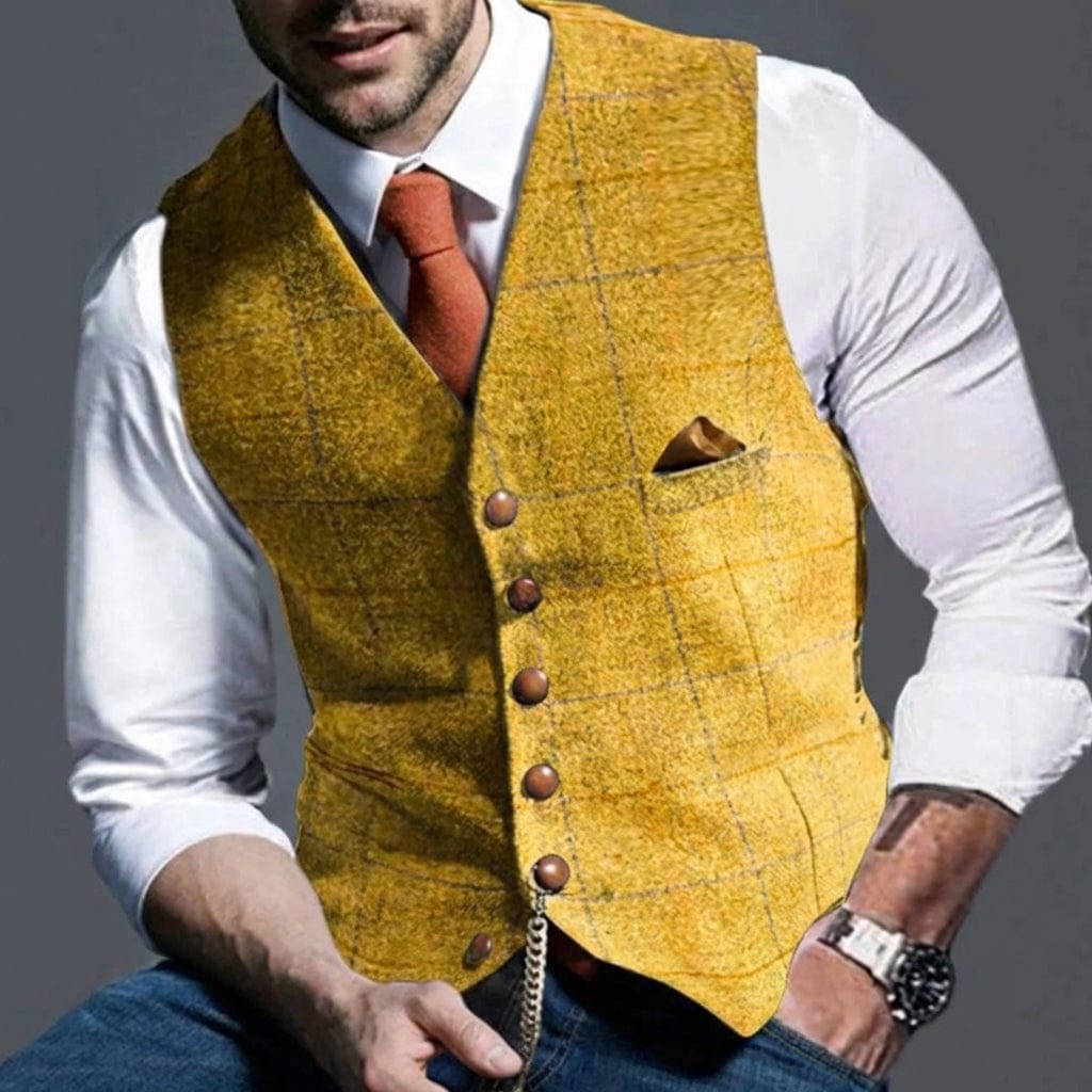 EDMUND | HERITAGE CHECK WAISTCOAT