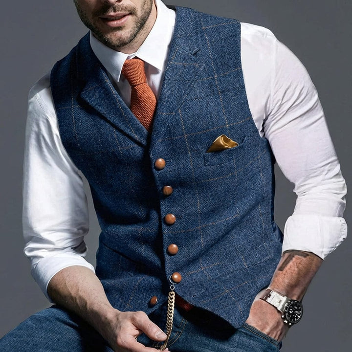 EDMUND | HERITAGE CHECK WAISTCOAT