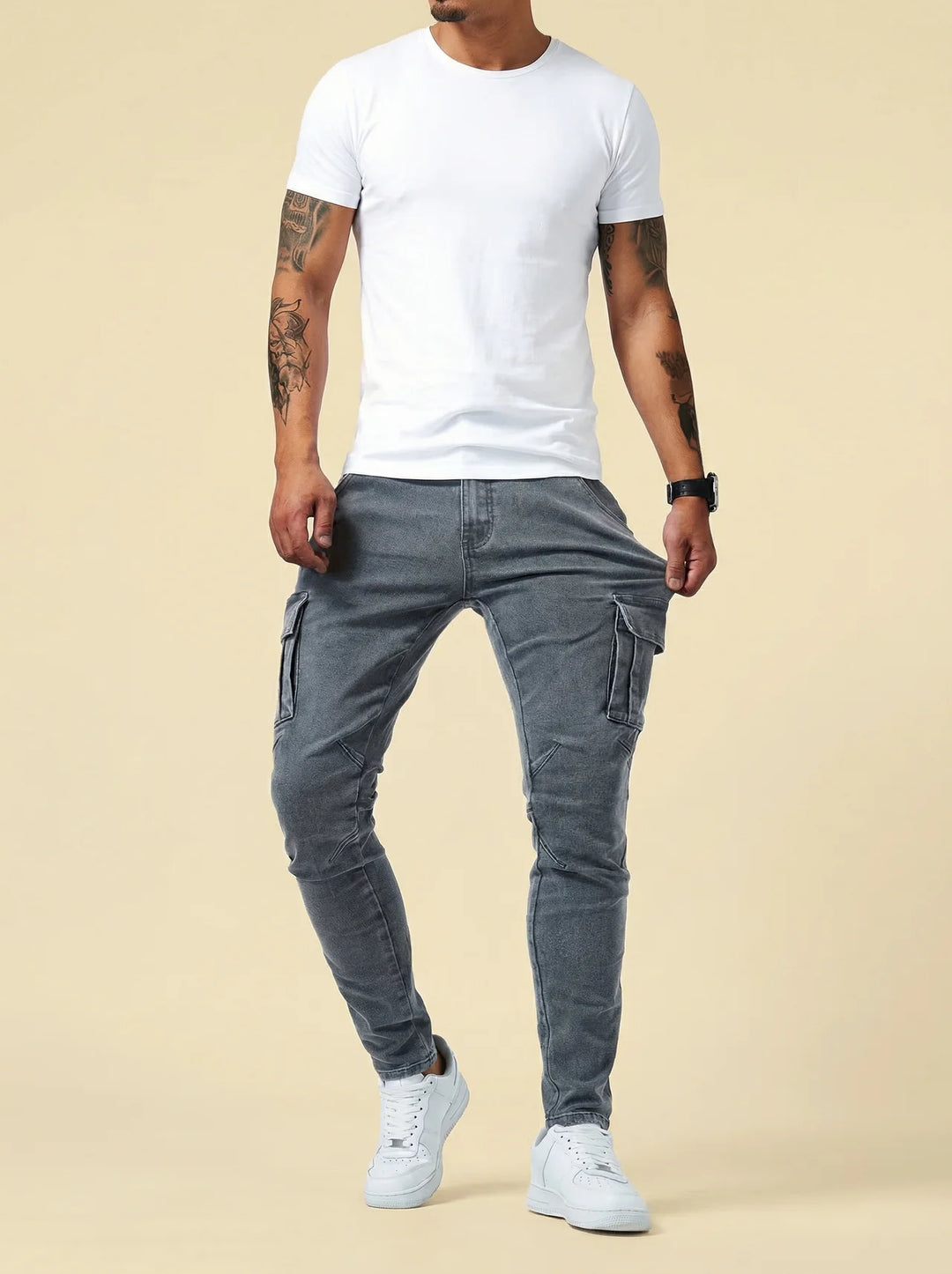 VALENZA | CARGO TAPERED PANTS