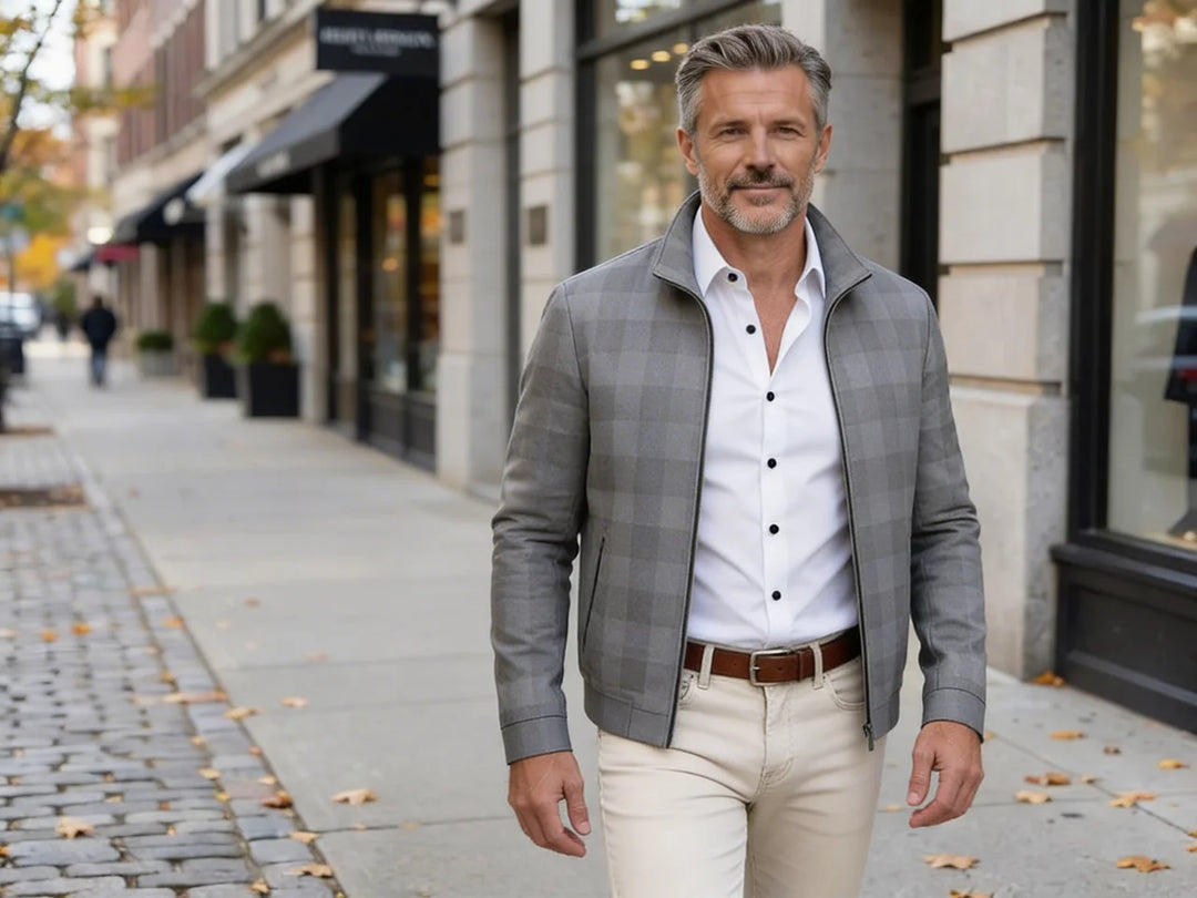 ASHFORD | HARRINGTON CHECK JACKET