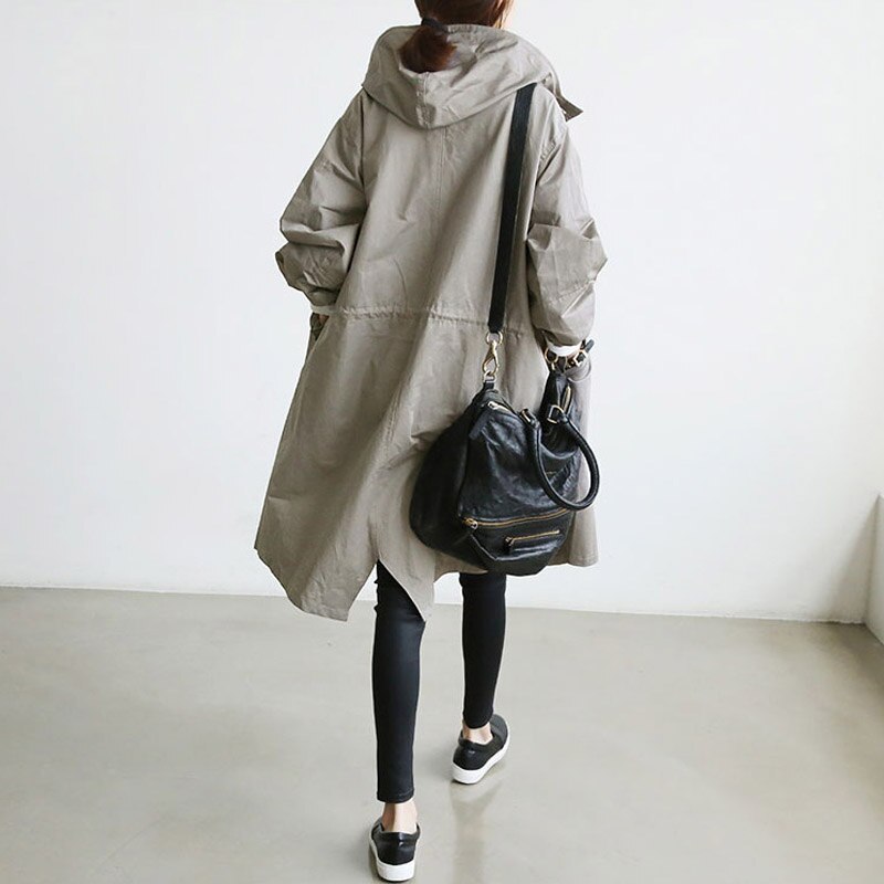 Mono Mood | Hooded Trench Coat
