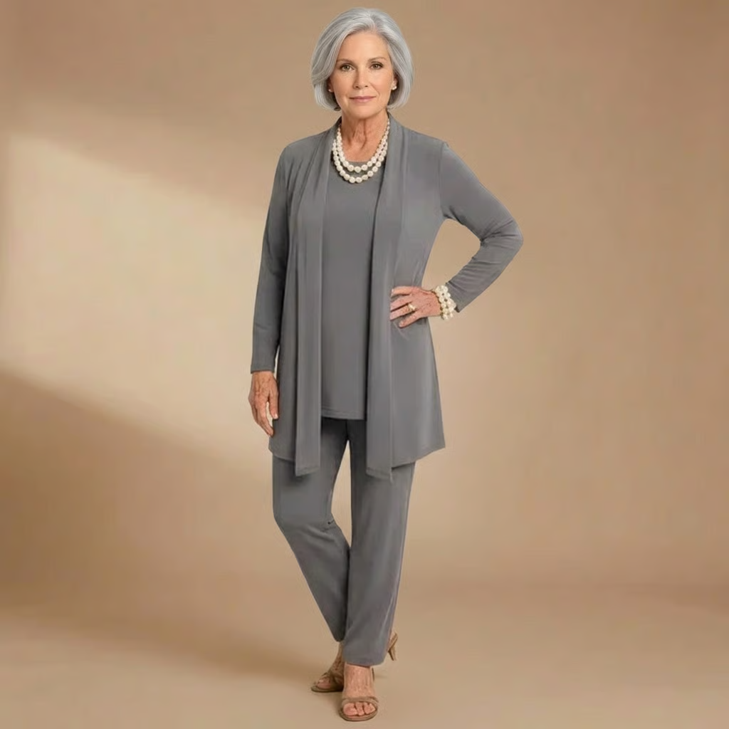 Maria | Cardigan, Top & Pants Set