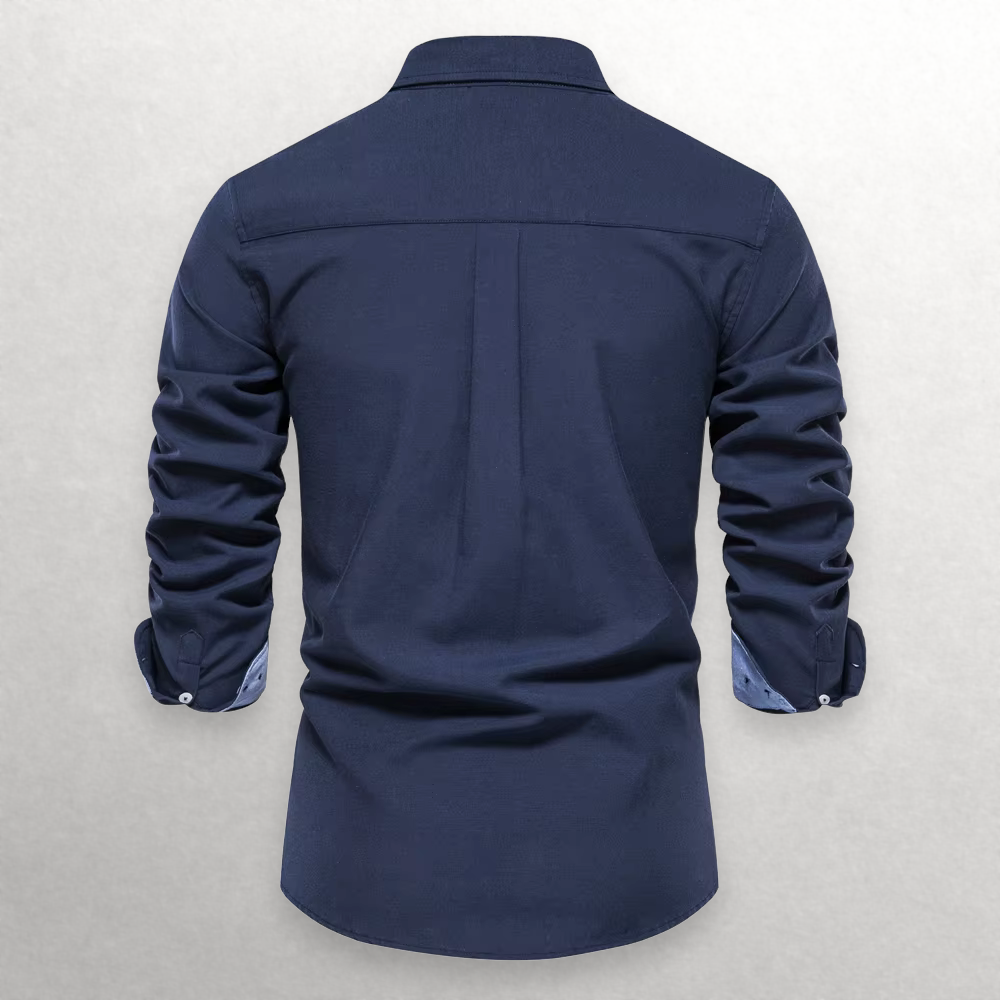 Giulia | Shade Shift Cotton Button-Up Shirt