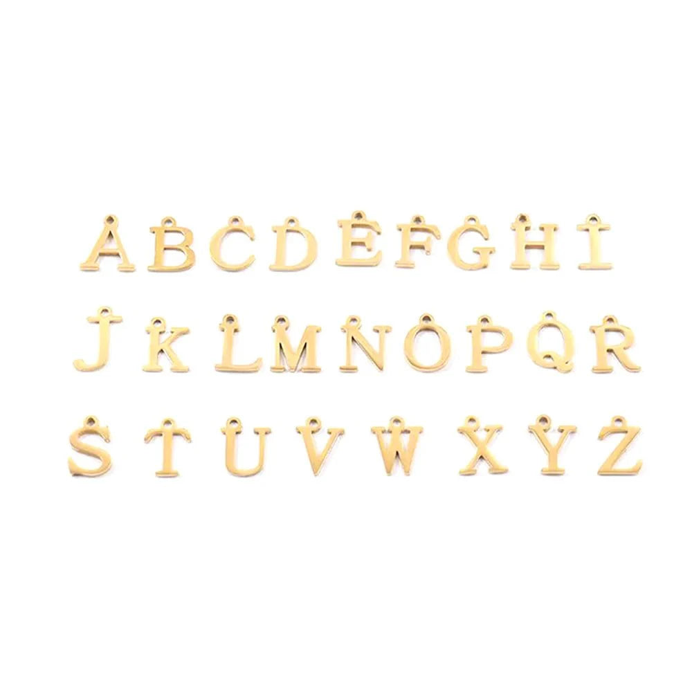 Initial Circle Lock Paperclip Necklace