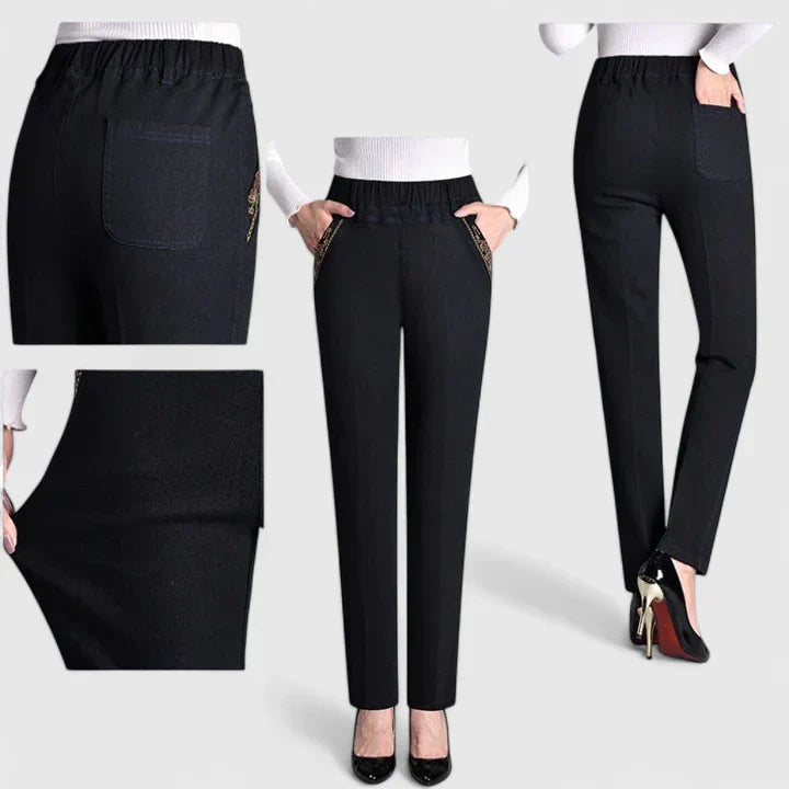 ELARA | POLISHED STRAIGHTLINE PANTS