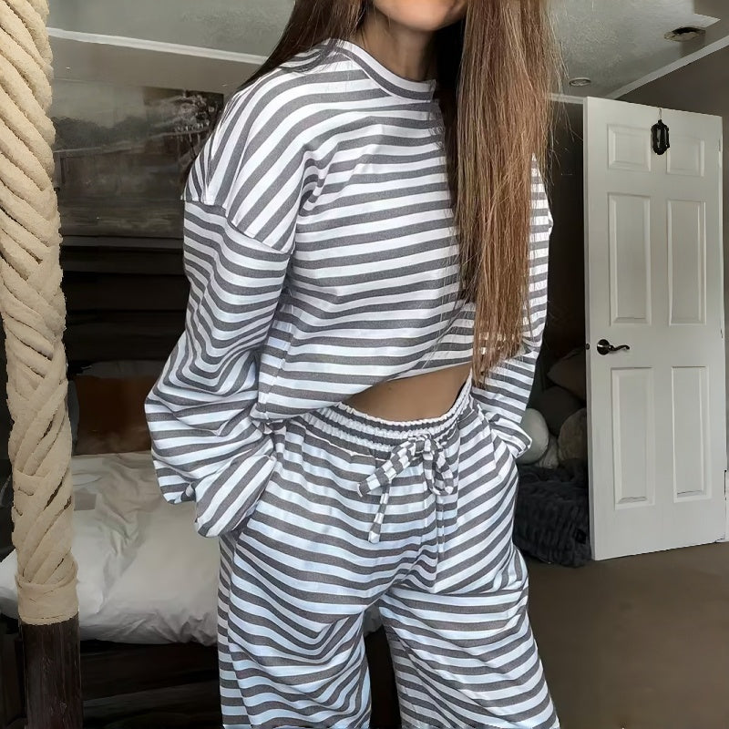 Elara | Striped Lounge Set