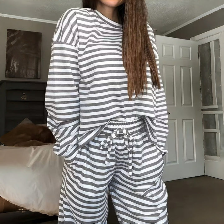 Elara | Striped Lounge Set