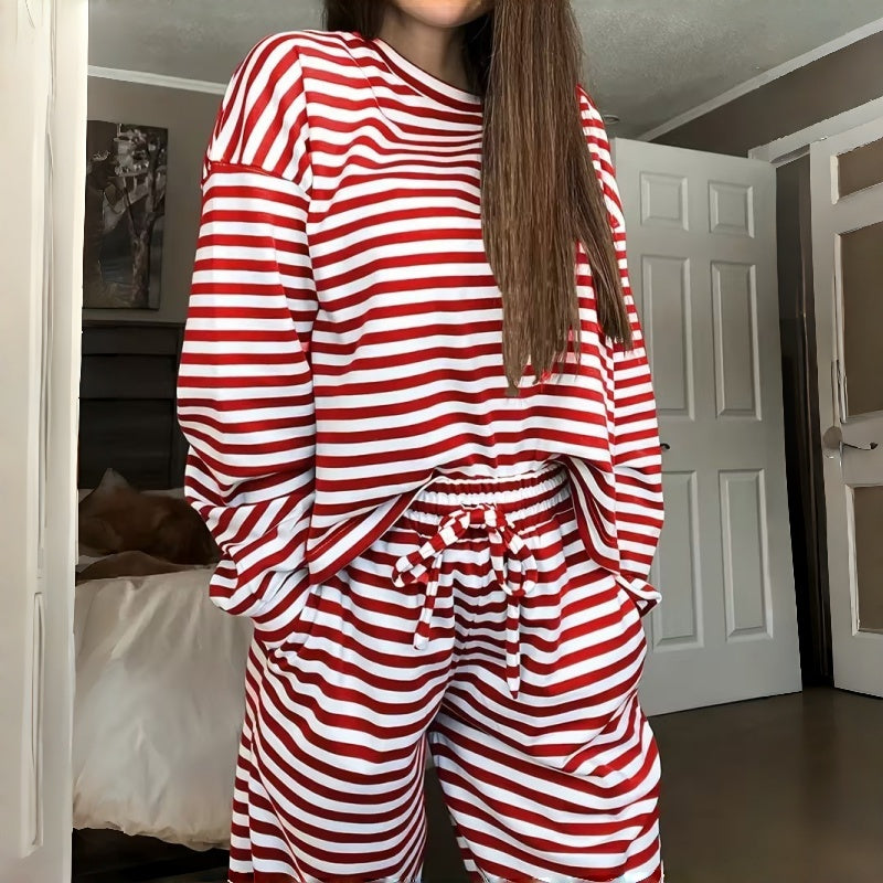 Elara | Striped Lounge Set