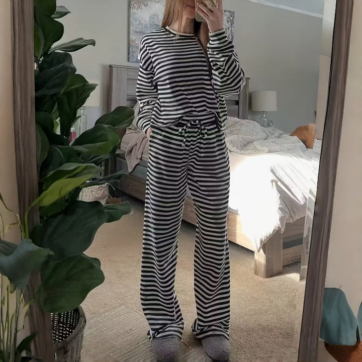 Elara | Striped Lounge Set