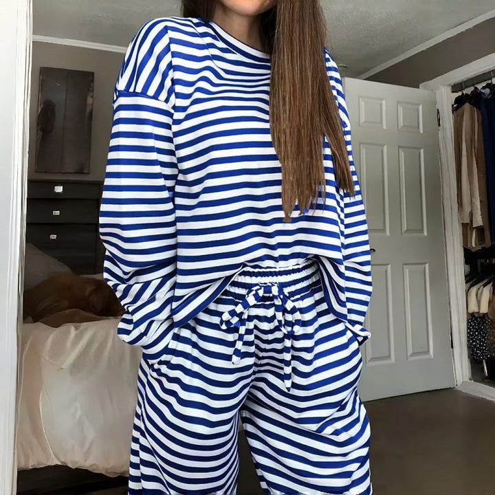 Elara | Striped Lounge Set